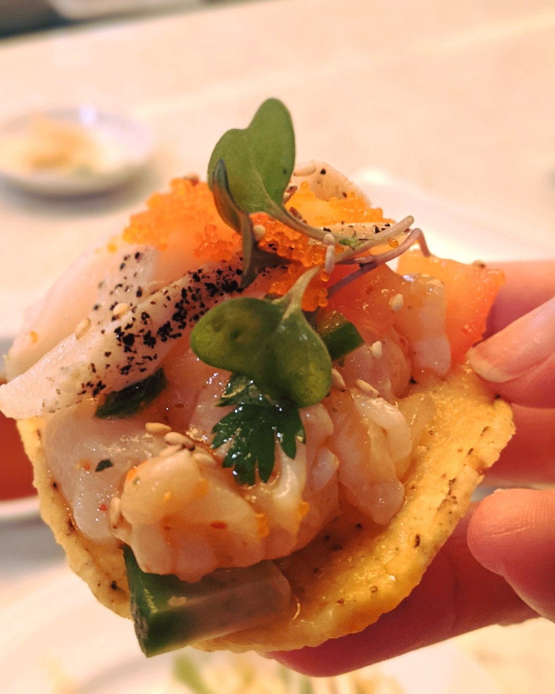 Ceviche Mini Tostadas